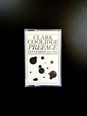 Clark Coolidge "Preface" Cassette Tape